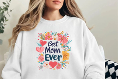 Best Mom Ever Mother&#039;s day sublimation t-shirt design PNG Product Image 1