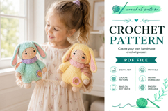 Bunny Doll Amigurumi Crochet Pattern PDF Product Image 4
