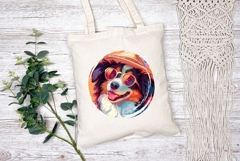 Mountain Dog Illustration, Cartoon Mountain Dog Sublimation Product Image 2