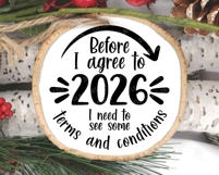 Before I agree to 2026 SVG, Christmas Ornament Cut files Product Image 2