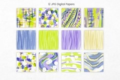 Organic Abstract Digital Paper Pattern Product Image 2