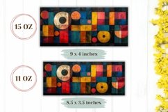 Colorful Art Mug Wrap Design, Abstract Mug Template Product Image 2