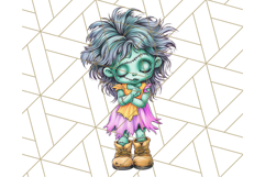 Bold Zombie Clipart PNG, Creepy Halloween Clip Art Product Image 2