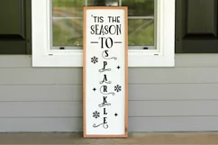 Tis the season to sparkle Porch Sign SVG Product Image 3
