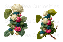 Flowers, Vibrant Colors, Ephemera, PNG, Clipart Product Image 2