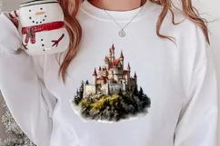 Christmas Castle Clipart Sublimation, Christmas PNG Product Image 2