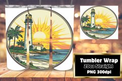 Beautiful Landscape Design Sublimation Art Tumbler Wrap Product Image 1