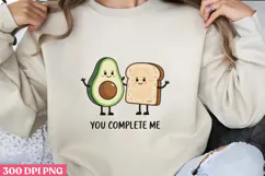 You Complete me PNG, Valentine Sublimation PNG Product Image 1