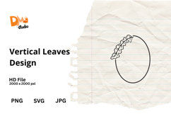 Vertical Leaves Design Product Image 1