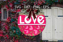 Valentine Round Sign Set , Valentine Door Hanger SVG Product Image 9