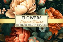 background with flowers, Floral Fantasy Pattern Product Image 2