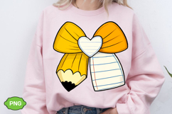 Teacher Pencil Paper Bow PNG, Teacher Clipart, Teacher Product Image 2