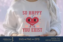 I'm Happy You Exist SVG PNG Sublimation | Funny Valentine Product Image 3