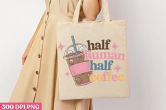 Half human half coffee PNG, Iced Coffee Sublimation PNG Product Image 1