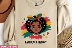 I AM BLACK HISTORY PNG, Black History Month sublimation Product Image 2