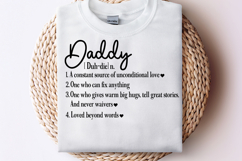 Daddy Definition SVG, Father&#039;s Day SVG, Dad Defined T-Shirt Product Image 2