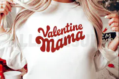 Valentine Mama Sublimation, Mom Heart Valentine PNG Product Image 2