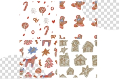 Wax Crayons Gingerbread Land Seeamless Patterns Product Image 3