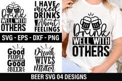 Beer SVG Design - I have mixed drinks about feelings Product Image 1