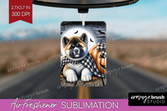 Akita Dog Air Freshener PNG Halloween PNG Sublimation Product Image 1