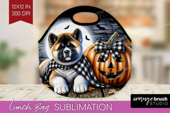 Akita Dog Lunch Bag Halloween Lunch Bug PNG Sublimation Product Image 1