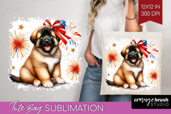 Anatolian Shepherd Dog Tote Bag Patriotic Dog Tote Bag PNG Product Image 1