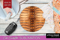 Animal Print Car Coaster - Animal Skin Coaster PNG Product Image 1