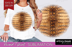 Animal Print Round Tshirt Background - Animal Skin PNG Product Image 1