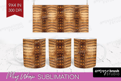 Animal Print Mug Wrap - Animal Skin Mug PNG Sublimation Product Image 1