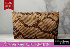 Animal Print Cosmetic Bag - Animal Skin Makeup Bag PNG Product Image 1