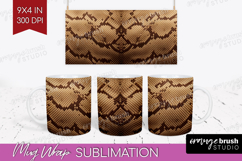 Animal Print Mug Wrap - Animal Skin Mug PNG Sublimation Product Image 1