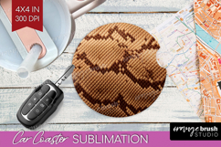 Animal Print Car Coaster - Animal Skin Coaster PNG Product Image 1