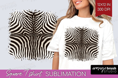 Animal Print Square Tshirt Background - Animal Skin PNG Product Image 1