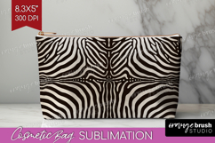 Animal Print Cosmetic Bag - Animal Skin Makeup Bag PNG Product Image 1