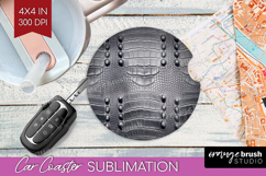 Animal Print Car Coaster - Animal Skin Coaster PNG Product Image 1
