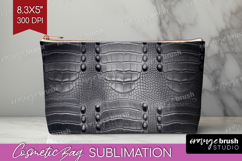 Animal Print Cosmetic Bag - Animal Skin Makeup Bag PNG Product Image 1