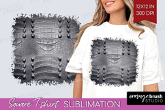 Animal Print Square Tshirt Background - Animal Skin PNG Product Image 1