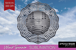Animal Print Wind Spinner Sublimation PNG - Animal Skin Product Image 1
