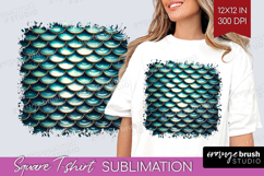 Animal Print Square Tshirt Background - Animal Skin PNG Product Image 1
