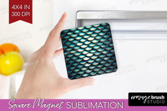 Animal Print Magnet Sublimation - Animal Skin Square Magnet Product Image 1