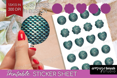Animal Print Round Sticker - Animal Skin Printable Sticker Product Image 1