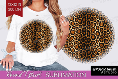Animal Print Round Tshirt Background - Animal Skin PNG Product Image 1