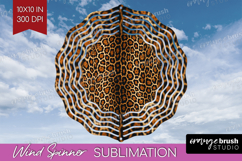 Animal Print Wind Spinner Sublimation PNG - Animal Skin Product Image 1