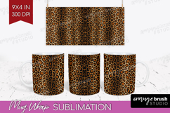 Animal Print Mug Wrap - Animal Skin Mug PNG Sublimation Product Image 1