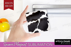 Animal Print Magnet Sublimation - Animal Skin Square Magnet Product Image 1