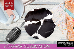 Animal Print Car Coaster - Animal Skin Coaster PNG Product Image 1