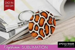 Animal Print Keychain PNG - Animal Skin Keychain Sublimation Product Image 1