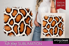 Animal Print Tote Bag - Animal Skin Tote Bag PNG Sublimation Product Image 1