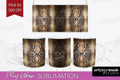 Animal Print Mug Wrap - Animal Skin Mug PNG Sublimation Product Image 1