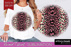 Animal Print Round Tshirt Background - Animal Skin PNG Product Image 1